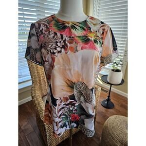 Ted Baker London Floral Blouse Women's Size M Bohemian City